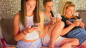 Couple Threesome on Webcam, Wow!