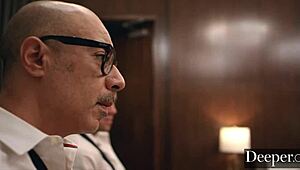 Deeper: Maitland Ward Delivers Dark Lessons to Students in Stockings