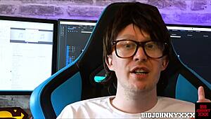 Geeky Nerd and Italian Beauty Valentina Bianco in Roleplay Scene