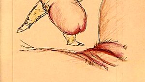 Vintage Erotic Anime Sketches