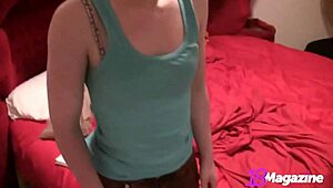 Blonde Petite Emi Clear Shaves Legs and Tiny Pussy in Bath