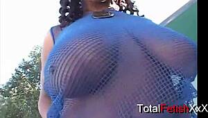 Delotta Brown Giving Handjob, Facial Cumshot On Shaved Pussy And Big Ass