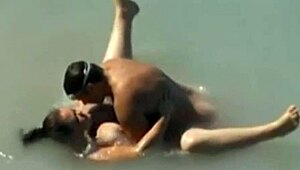 beach voyeur here, caught a bbw mermaid in the sea, damn lucky!