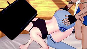 3D porn with hot workouts and steamy toilet scenes
