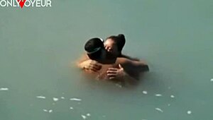 beach voyeur here, caught a bbw mermaid in the sea, damn lucky!