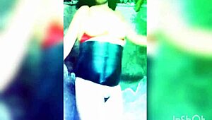 tranny dancing crazy in lingerie