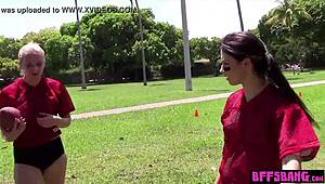 Footballer Teen 18+ Bffs Fucked Their Trainer After Workout!