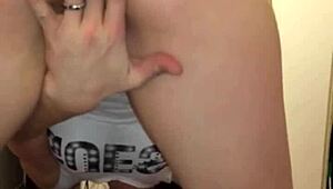 French Student Twerks Huge Ass While Boyfriend Sleeps