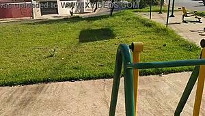 yo, wanna see this hot latina flash tits and suck in public streets?
