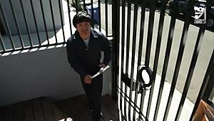 Watch This Mexican Slut Suck The Cable Guy's Cock