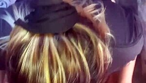 Blonde Enjoys Breakfast With Friend