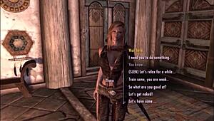 Blonde and redhead rip clothes in public gay fantasy scene.