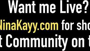 Big Butt Nina Kayy Rides Her Lover’s Huge Cock