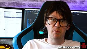 Geeky Nerd and Italian Beauty Valentina Bianco in Roleplay Scene