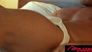 Falconstudios jock's sweet tight ass gets pounded and barebacked by the hunk's huge cock.