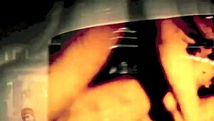 Vintage hairy pussy banged hard in steamy retro action.