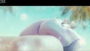 Yordles riding a thick cock in wild action