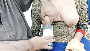 I’m milkin’ my Desi maid’s big boobs and it’s drivin’ me nuts... oof!