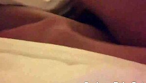 hotel room with teen bent over for deepthroat and creampie