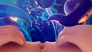 mona gets covered in slime goo