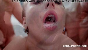 Belle leads the gang in rough assfucking!