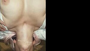 Look at that hot teen sucking cock until it's cum covered!