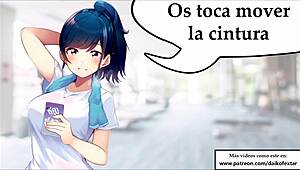 Spanish gym roleplay teaches new masturbation techniques