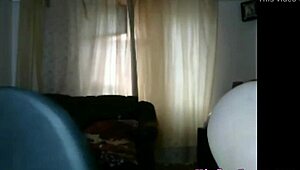 blonde russian chick shows off xxx ass on webcam