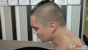 Chris fucks his boss in the pussy and then in the ass