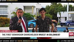 Latina and Blonde Lesbians Kneeling and Fingering Asses