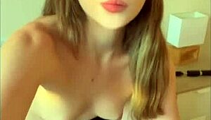 She begs for cum inside her pussy before he leaves for work