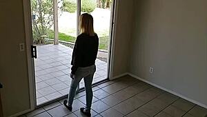 A homemade sex video of a couple having sex in a stranger’s home with the possibility of being watched by the neighbors