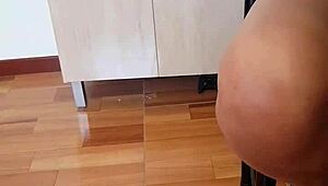 Spy cam catches Mexican niece with perfect body under skirt in taboo footage.