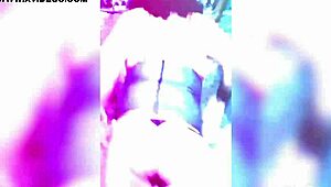 tranny dancing crazy in lingerie