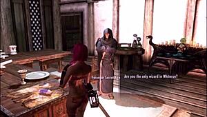 Blonde and redhead rip clothes in public gay fantasy scene.