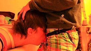 Watch Boyfriend Hogtied by Mistress with Strapon!