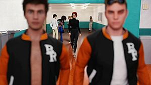 being a dik chick route 82, watch the walk of shame in this anime cartoon