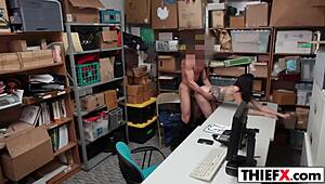 Sweet brunette teen receives blowjob and hardcore fucking with monster cock.