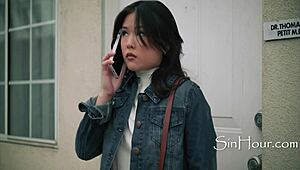 Petite Lulu Chu and September Reign Explore Lesbian Desires with Tommy Pistol