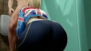 Cammy White's Shaved Pussy Bent Over for Doggystyle Creampie Compilation