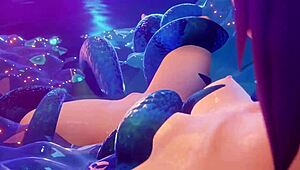 mona gets covered in slime goo