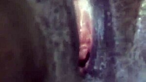 Teasing Black Bunny Cums On Monster Cock