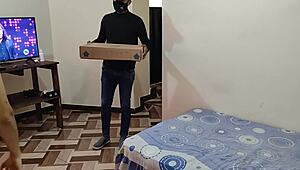 Latina Seduces Delivery Boy in Hotel for Hard Action