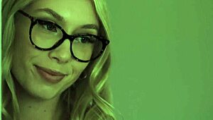 Busty stepmommy eagerly licks her teen stepdaughter's tight pussy