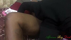 Teasing Black Bunny Cums On Monster Cock