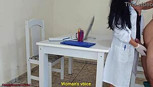 Doutora Jennyfer Fixes Erection Issue During Exam