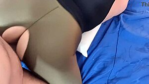 huge tits stepmom fucks stepson for cash in passionate leggings sex