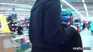 fantastic czech teen nympho teased in mall then assfucked in pov