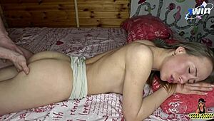 Stepson bangs his young stepmother during a steamy massage session. She couldn’t resist his deep thrusts.