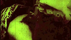 Vintage hairy pussy banged hard in steamy retro action.